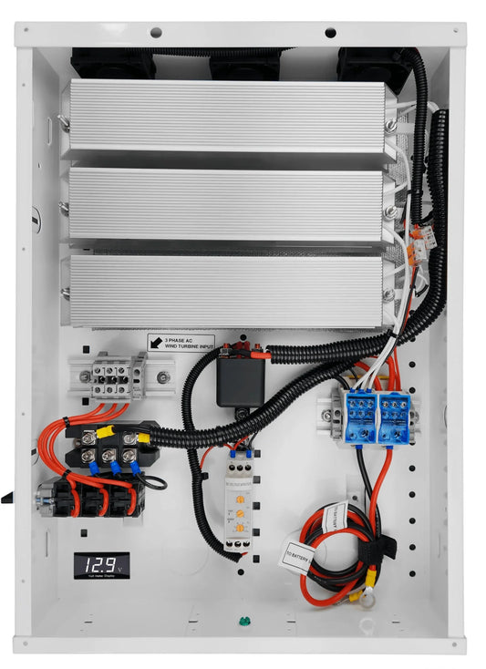 1,200W Wind Turbine Control Panel with Charge Controller, Dump/Divert Load, Brake, Plug and Play