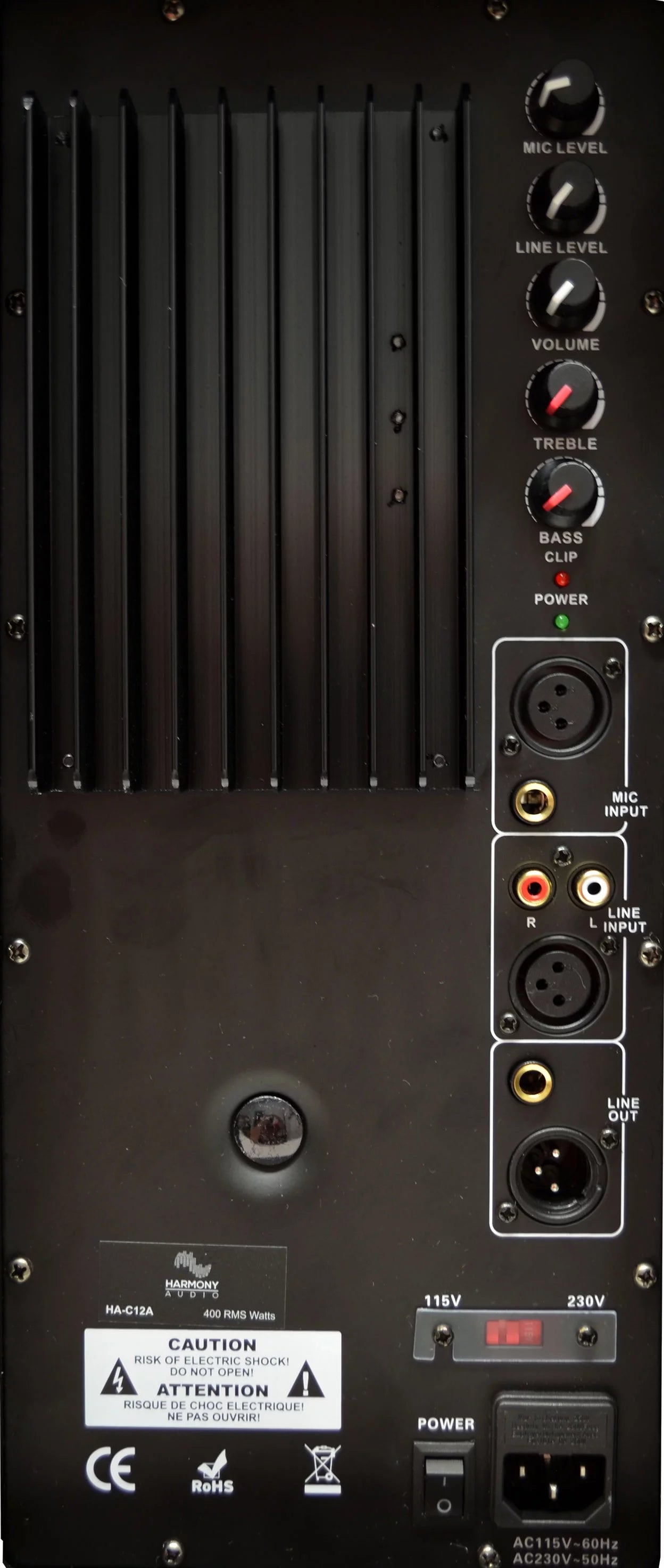 (2) Harmony Audio HA-C12A Pro DJ 12" Powered 800W PA Speaker XLR Cable (2) Stand